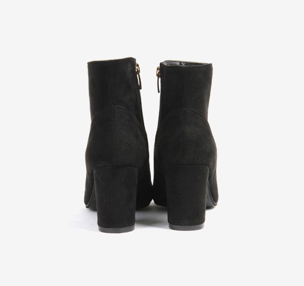 Metallic suede angle boots 7.2cm A chic one that m