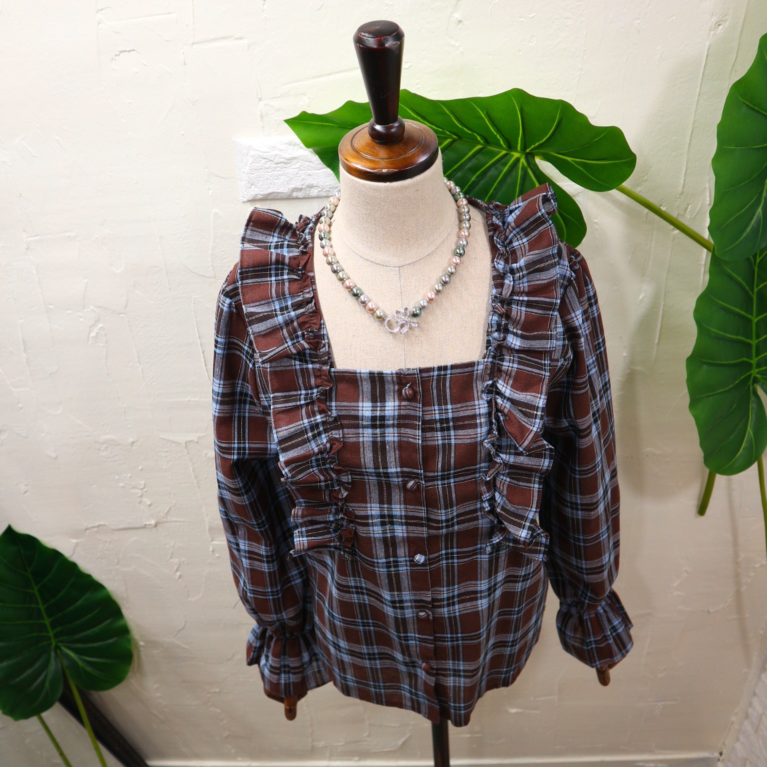 NEW FASHION LADY GIRL Blouse Free Shipping Frill C