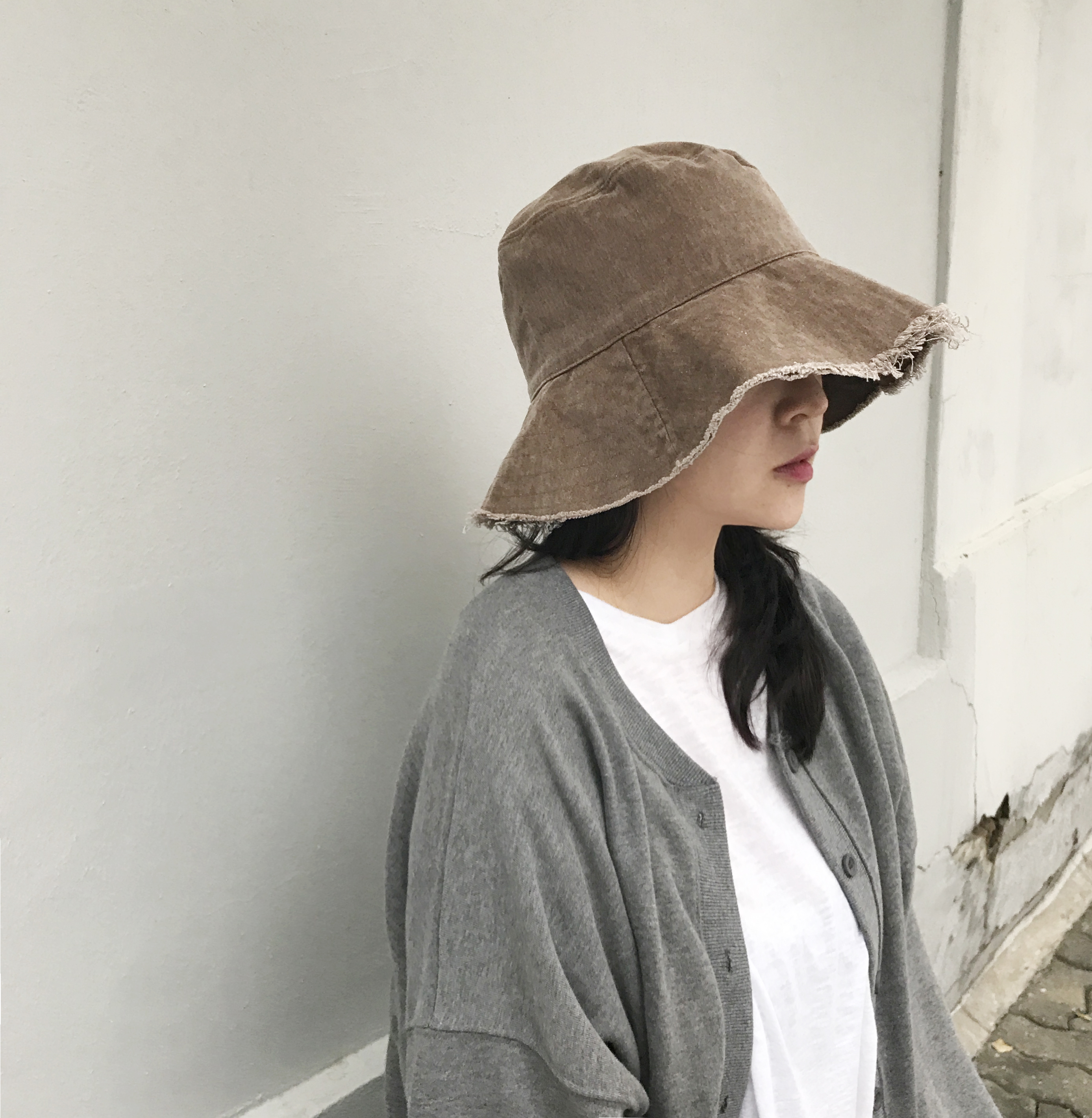 Women Sun Hats Washing Denim Wide Bucket Hat Hats