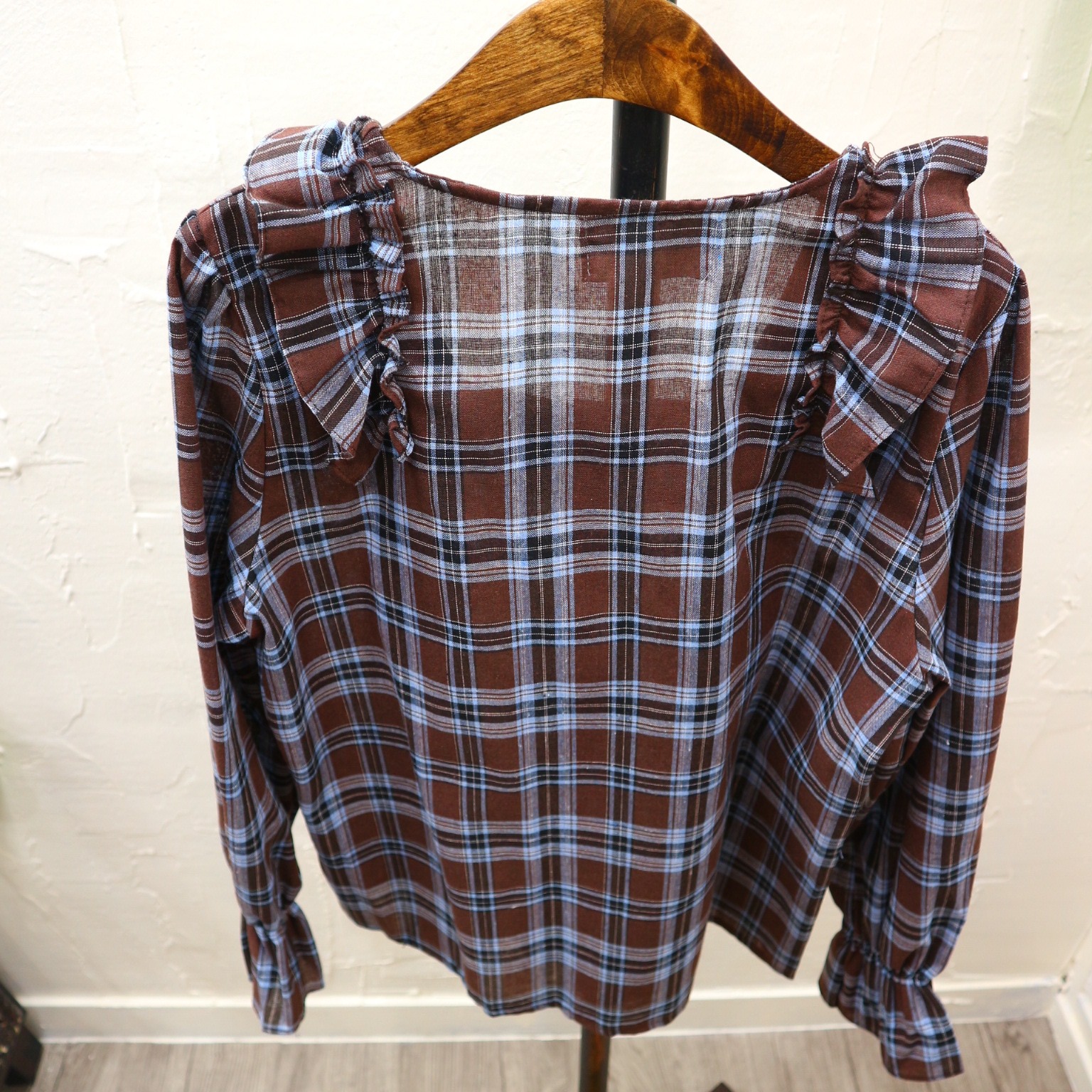 NEW FASHION LADY GIRL Blouse Free Shipping Frill C