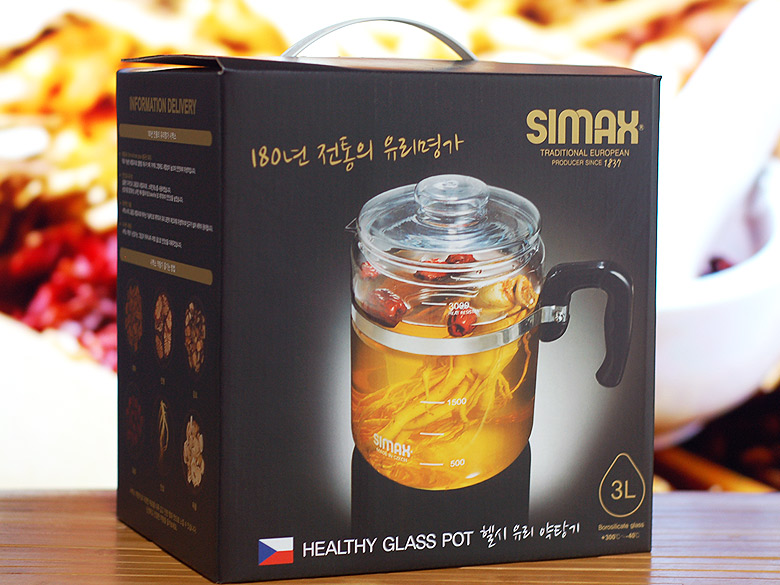 Shimax heat-resistant glass hot water pot 3L kettl