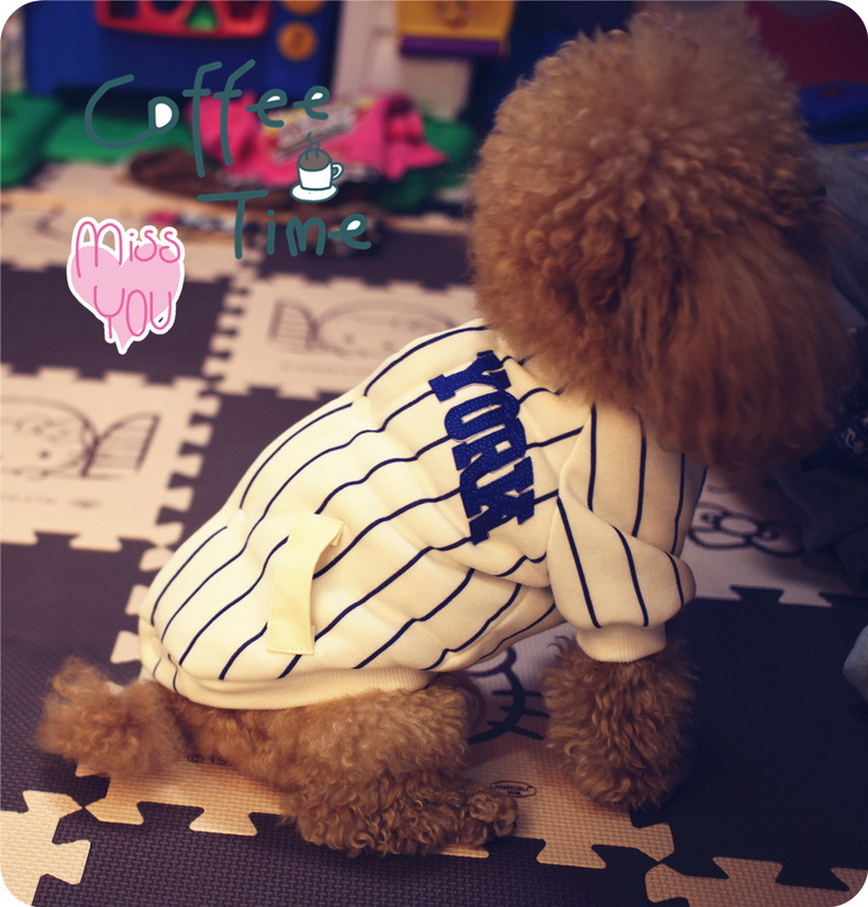 NEW DOG FASHION Baseball jumper dog clothes dog cl