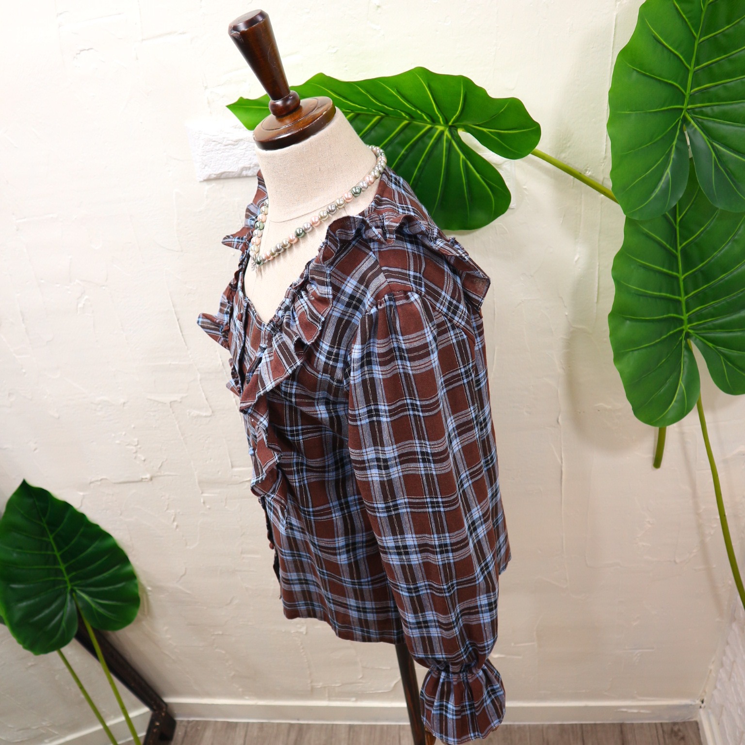 NEW FASHION LADY GIRL Blouse Free Shipping Frill C