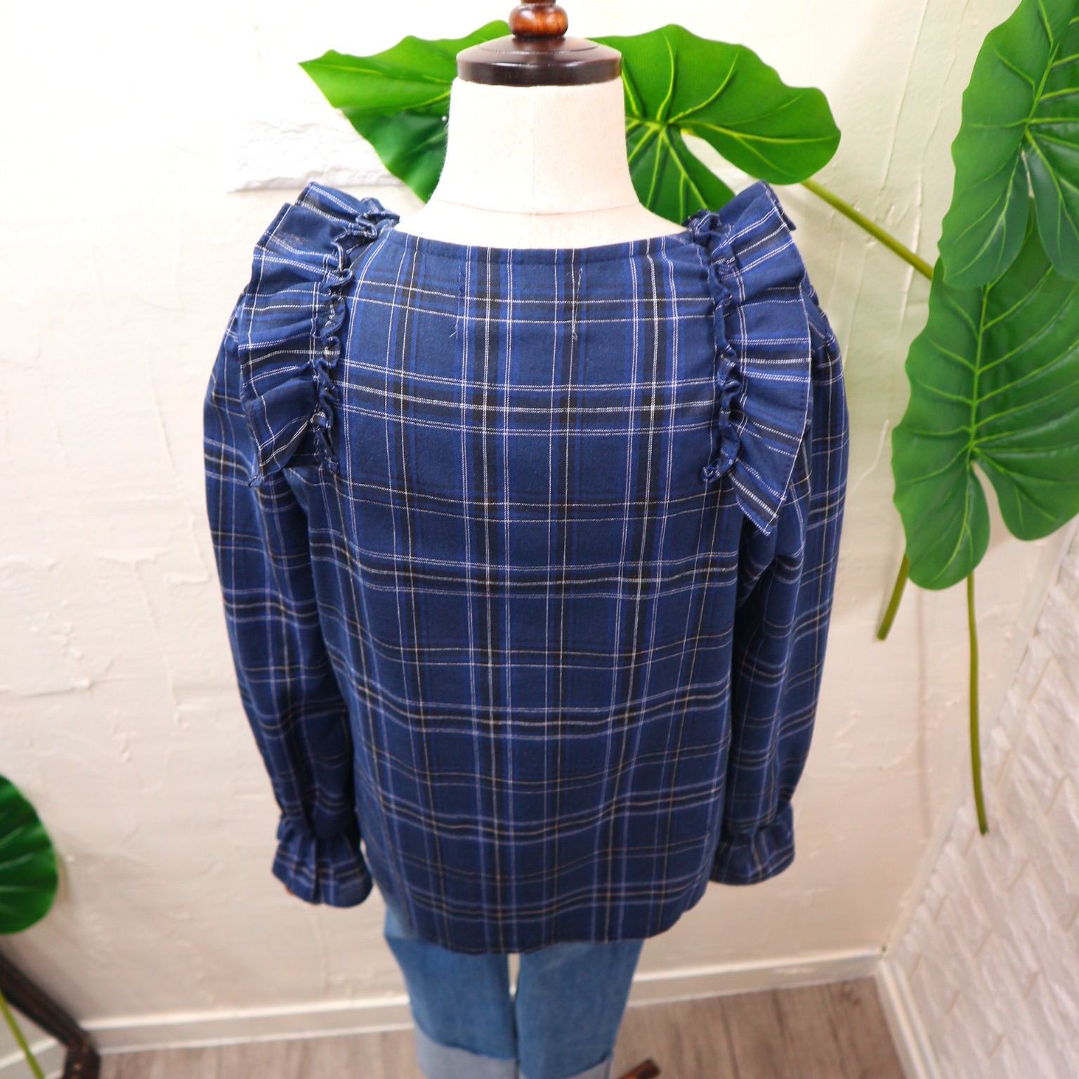 NEW FASHION LADY GIRL Blouse Free Shipping Frill C