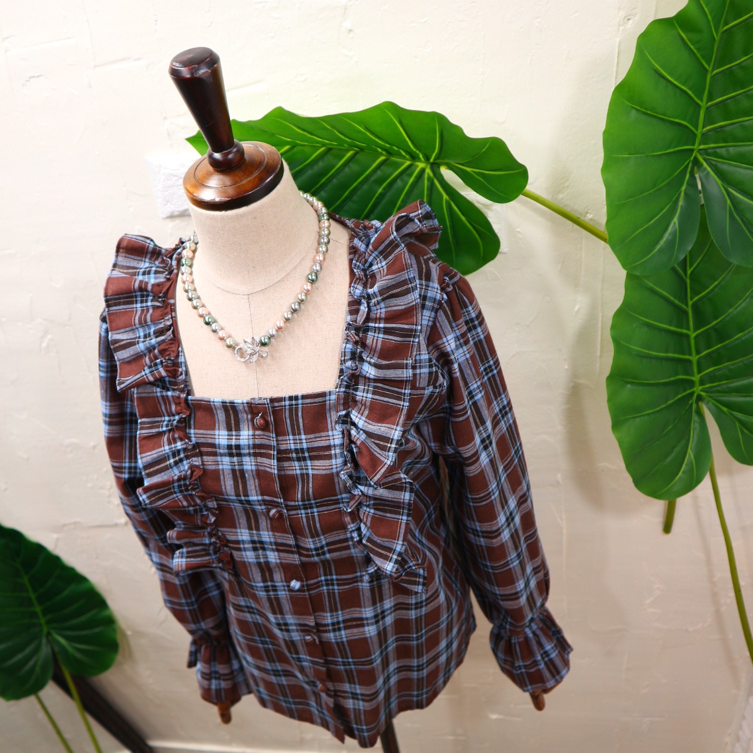 NEW FASHION LADY GIRL Blouse Free Shipping Frill C