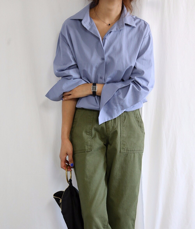 Swan Shirt Loose Fur Long 4color Romantic Look Dat
