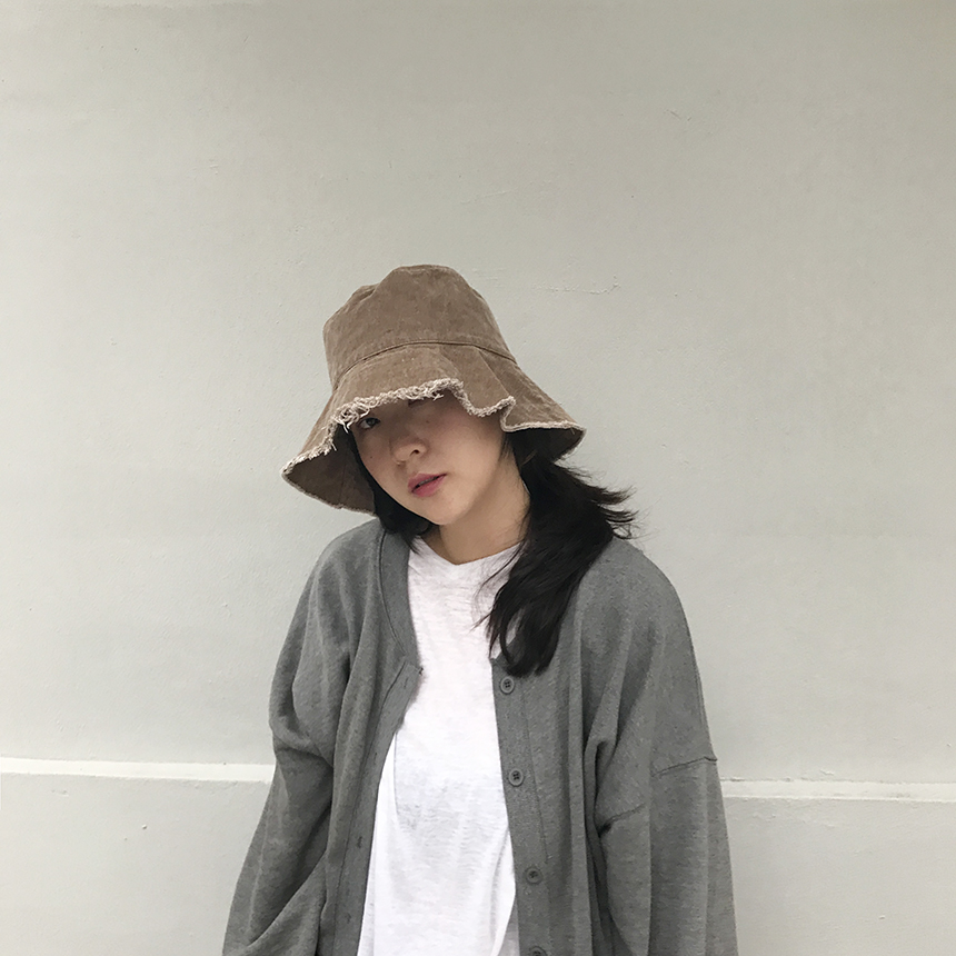 Women Sun Hats Washing Denim Wide Bucket Hat Hats