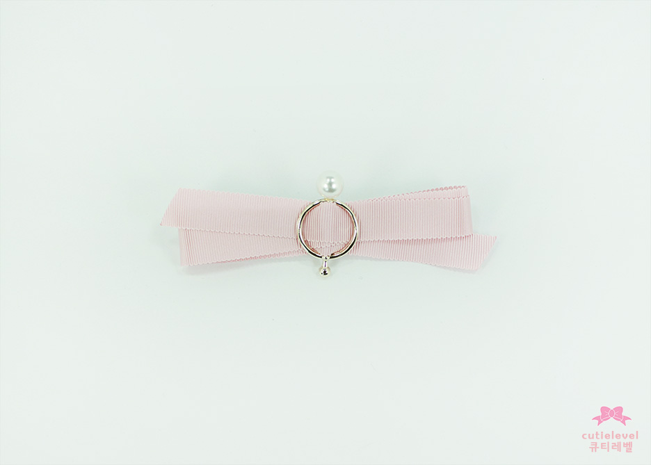 NEW HAIR CLIP HOOP Pearl Ribbon Pin Pin