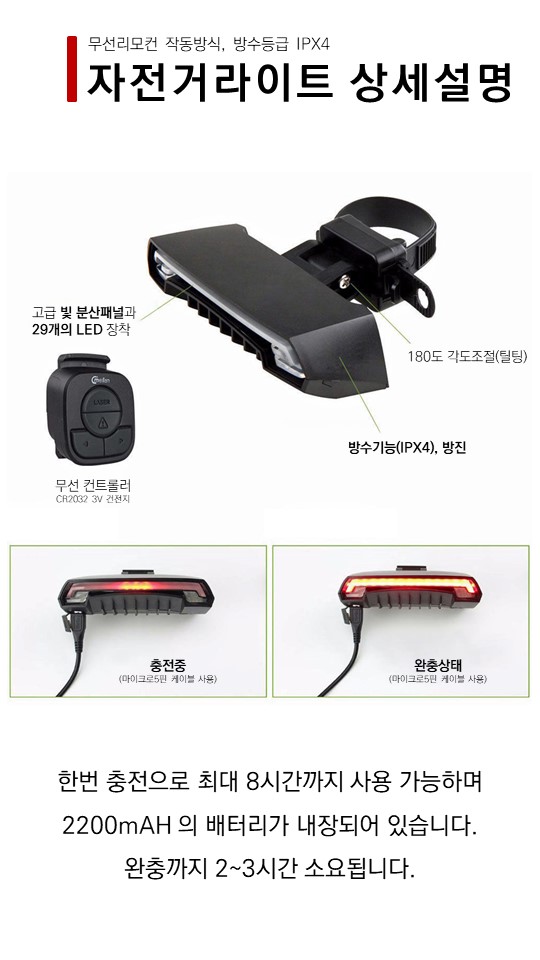 New Bicycle Tool Bike Light Meiran tail light LED 