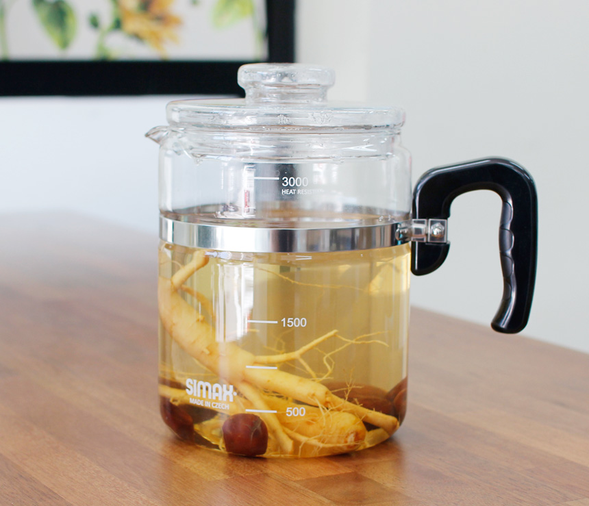 Shimax Healthy heat-resistant glass hot water pot 