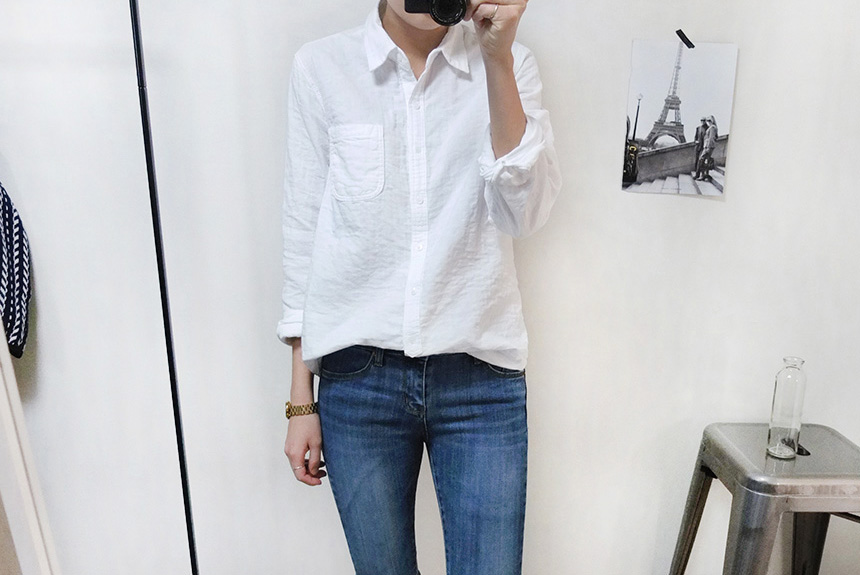 Double gauze southern shirt Women Women White Basi