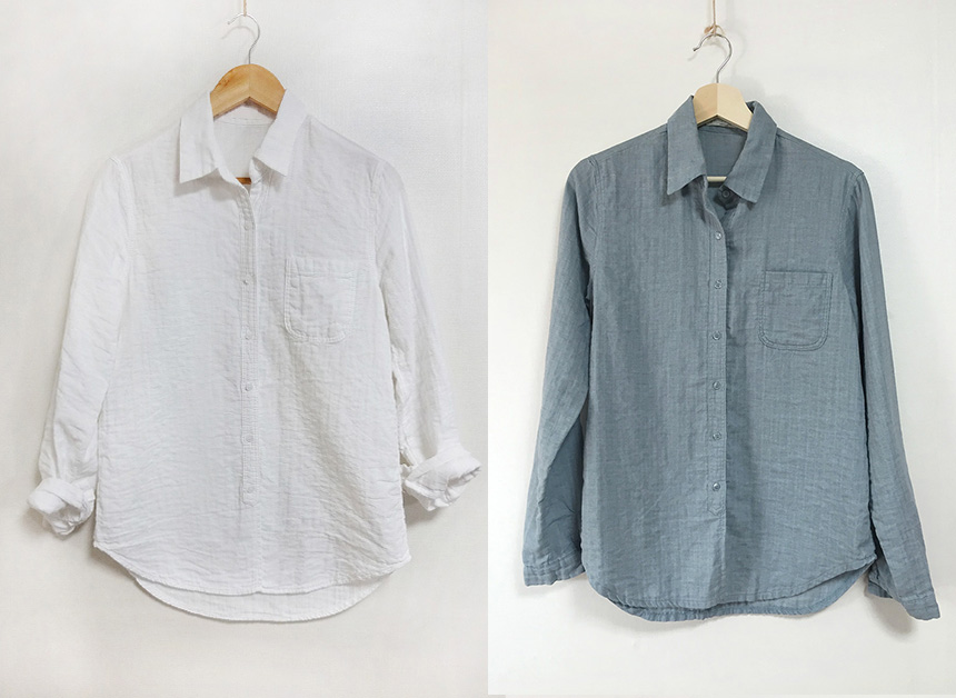 Double gauze southern shirt Women Women White Basi