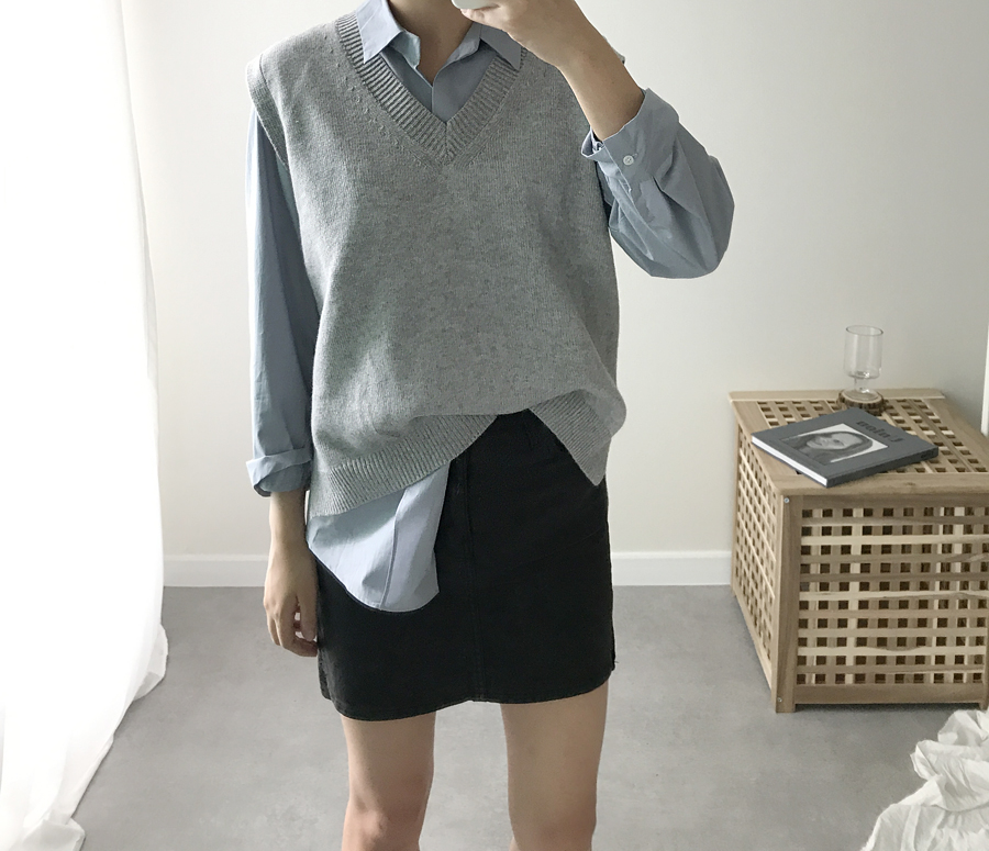 Daily plain shirt Women Autumn basic cotton Cotton