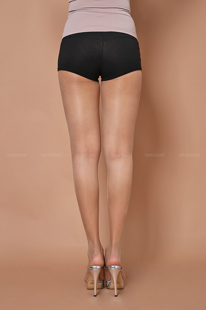 Seamless Shorts Black 2 Piece Cotton Spandex Under