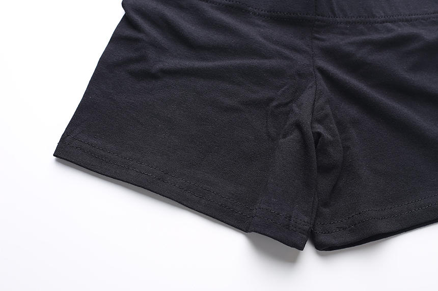 Seamless Shorts Black 2 Piece Cotton Spandex Under