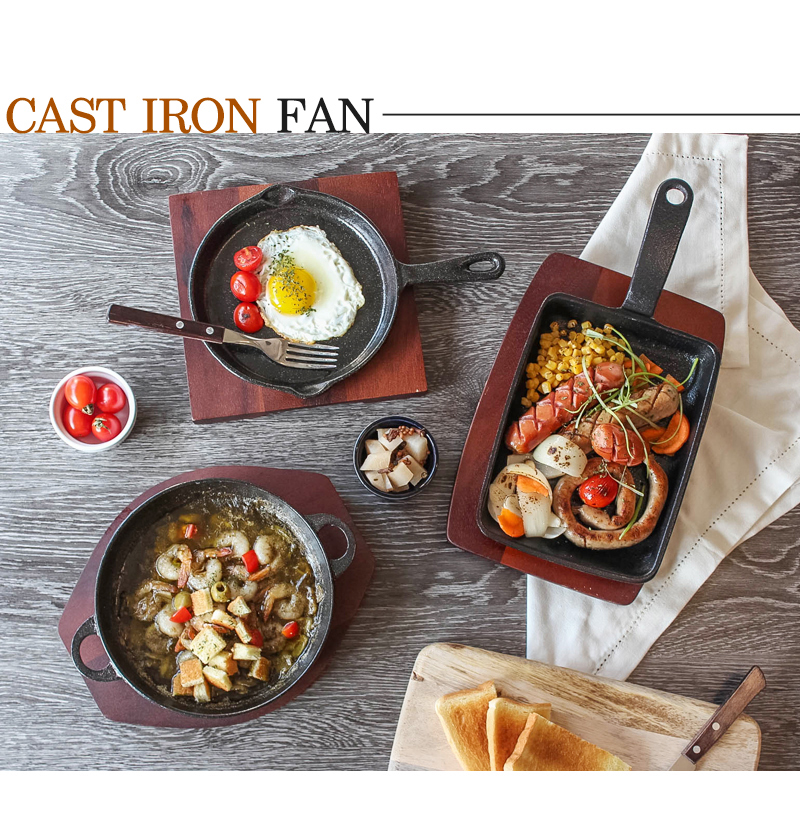 NEW FRYING PAN Iron casting Frying pan Gambass ste