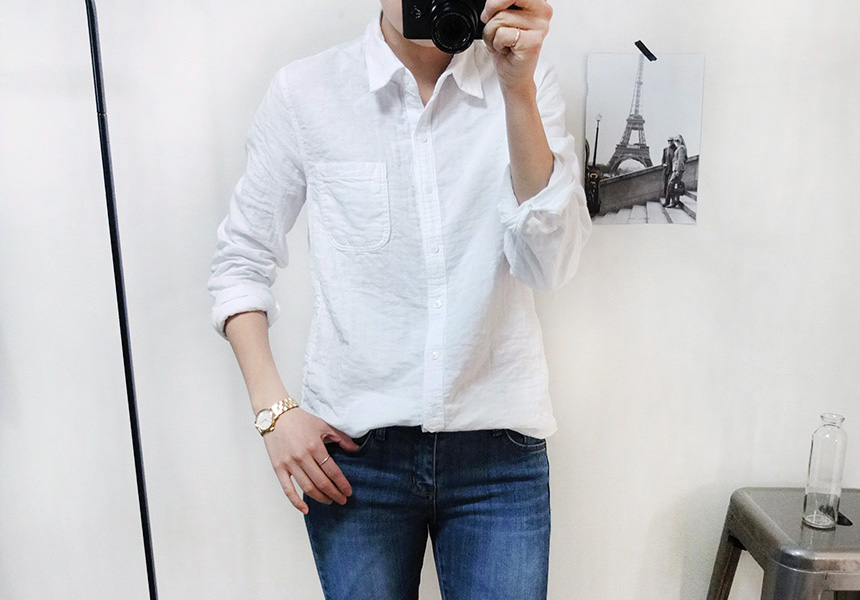 Double gauze southern shirt Women Women White Basi