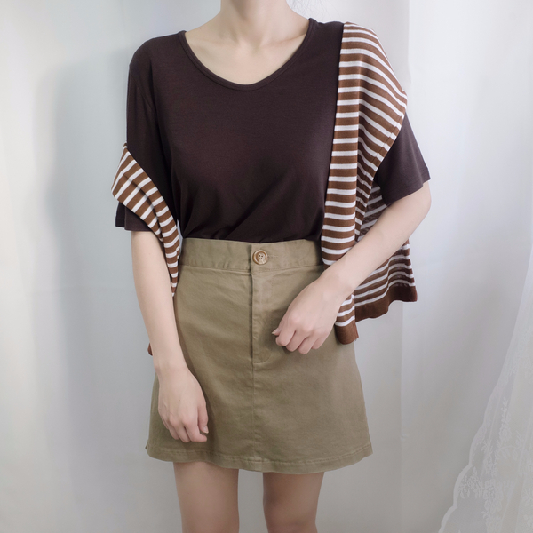 Women Short Pants Love Rev Bending Skirt Pants S ~