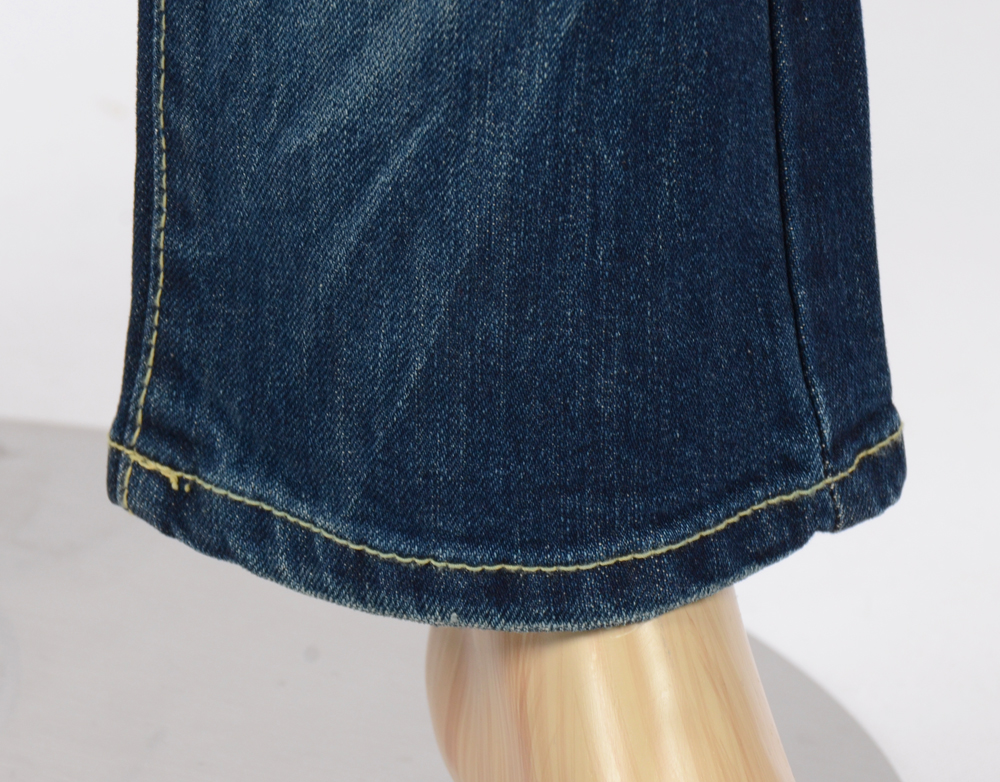 Women Jeans Pants Pretzig Beads Jinjiang Boots Cut