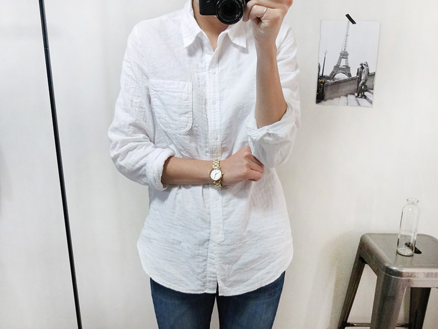 Double gauze southern shirt Women Women White Basi