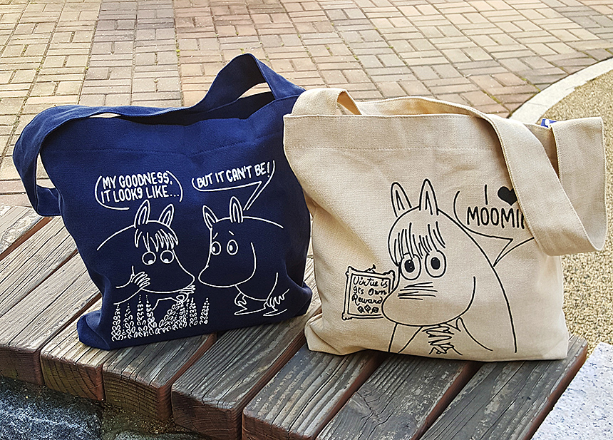 NEW ECO BAG Handy Moomin genuine daily Eco Bag Nav