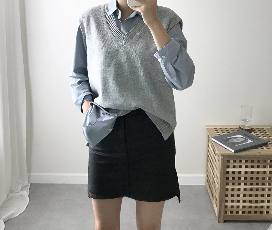 Daily plain shirt Women Autumn basic cotton Cotton