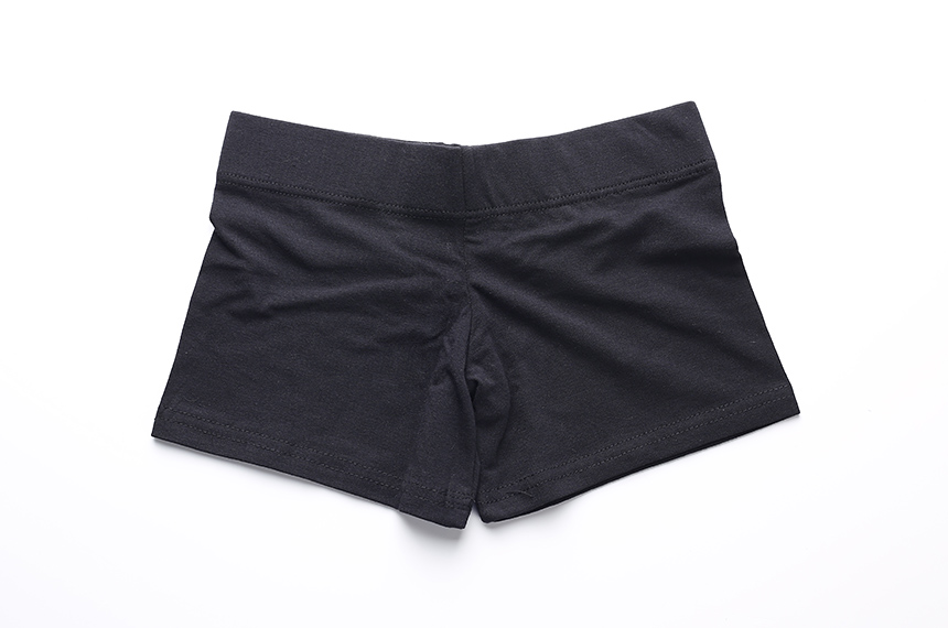 Seamless Shorts Black 2 Piece Cotton Spandex Under