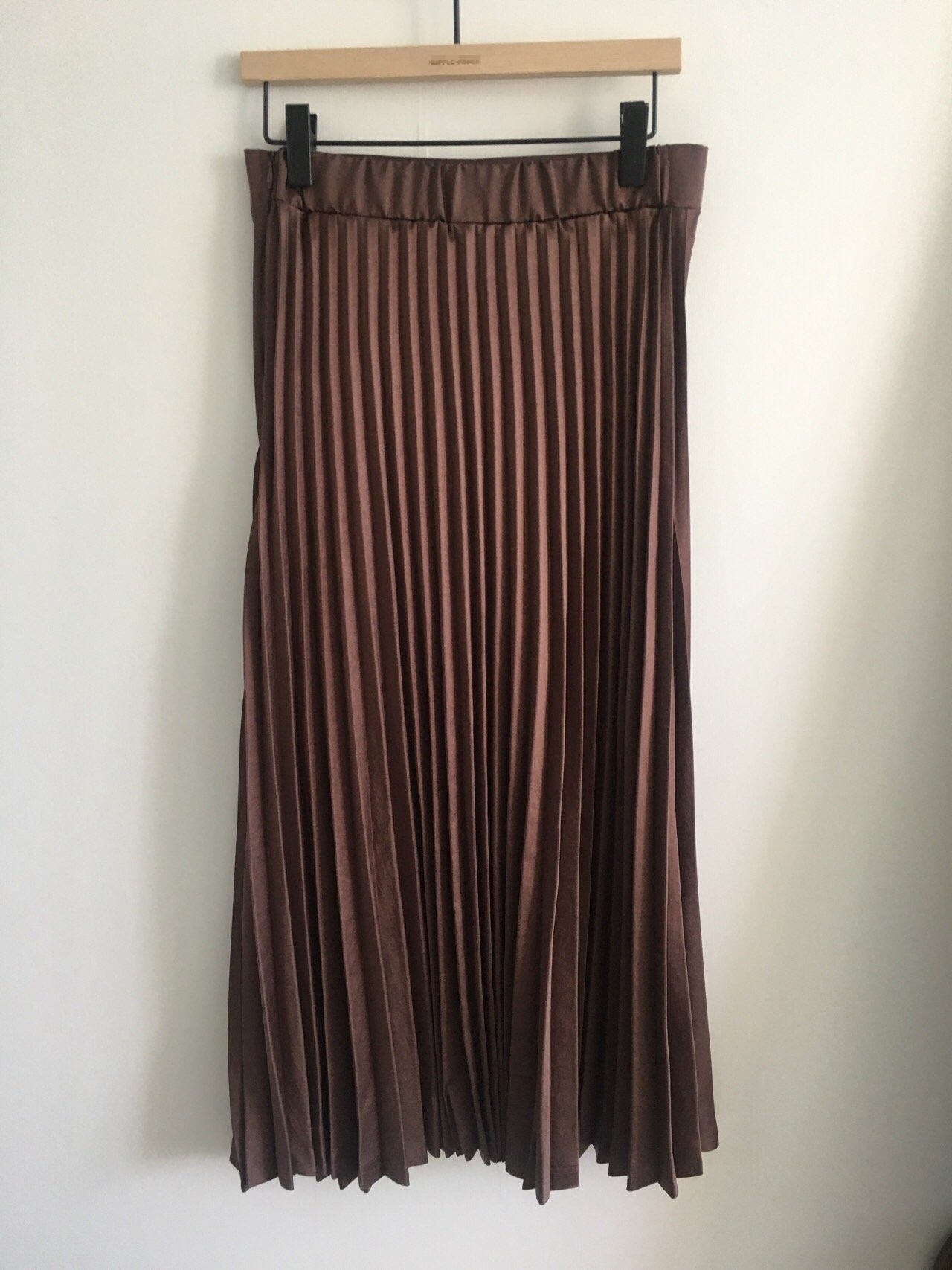 Chinchin wrinkled long skirts Autumn gathering nou