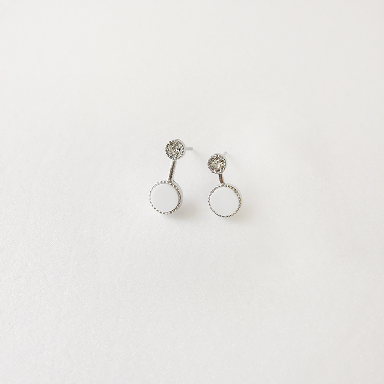 Unique Cubic Earrings Mini Earrings Titanium Antiq