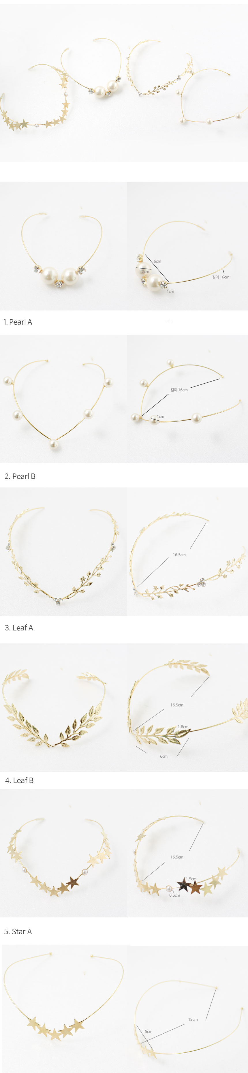 New goddess hair back headband wedding band pearl 