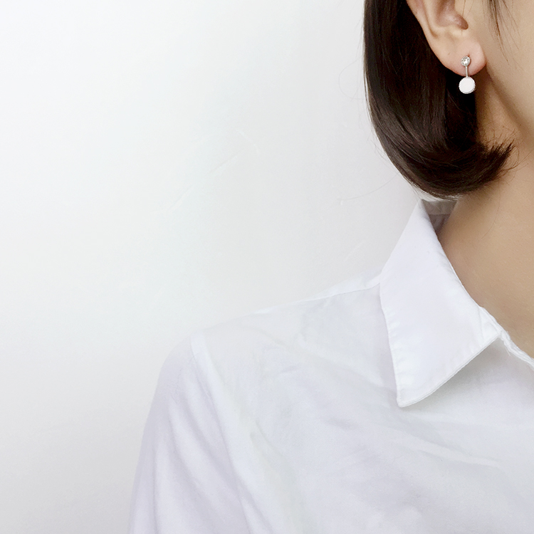 Unique Cubic Earrings Mini Earrings Titanium Antiq