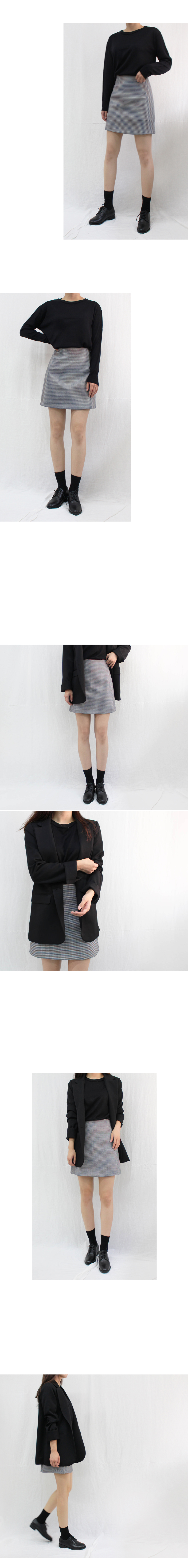 Hound Check Mini-skirt Tooth Fall Semi-formal