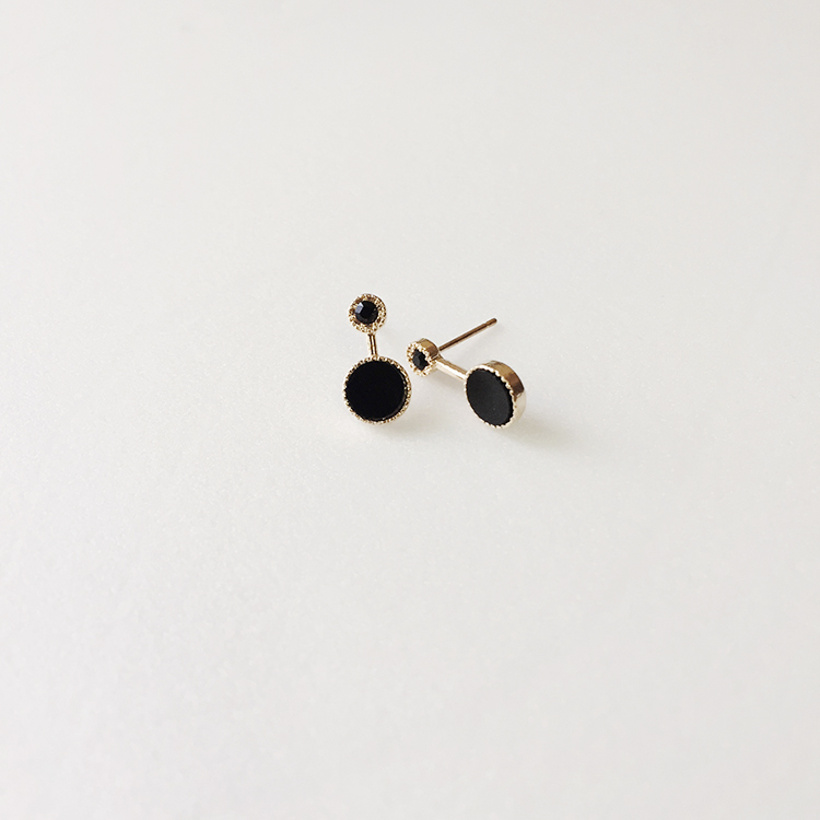 Unique Cubic Earrings Mini Earrings Titanium Antiq