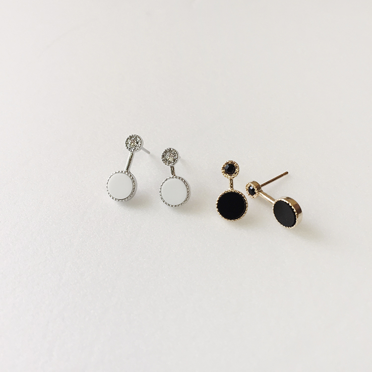 Unique Cubic Earrings Mini Earrings Titanium Antiq