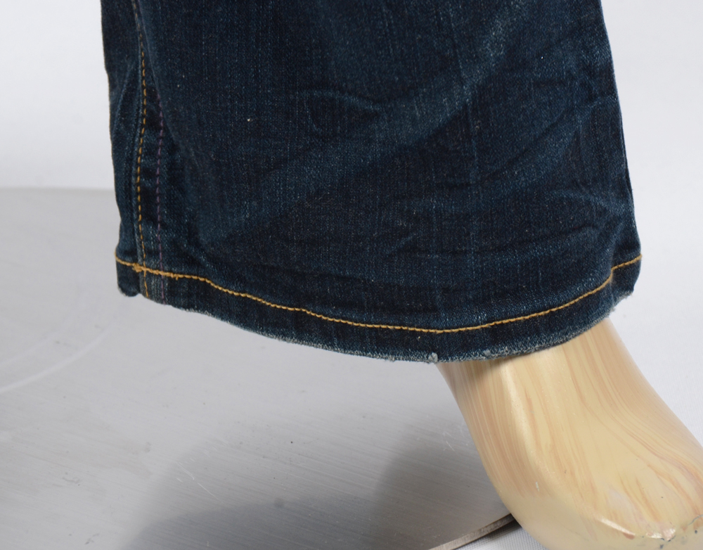 Women Jeans Pants Tweed Embroidery Wash Boots Cut,