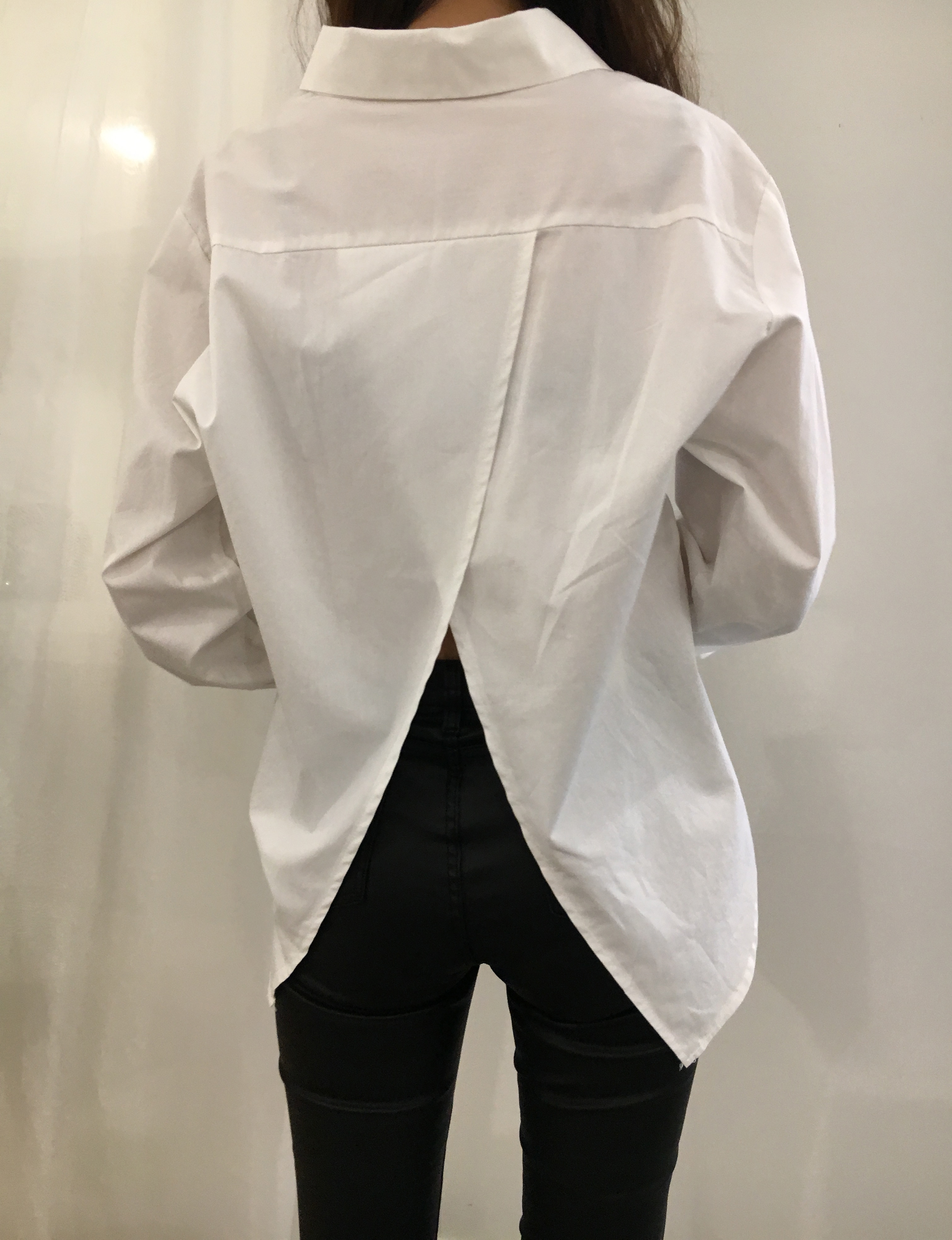 Tailored shirt 2col southern point stripe woman la