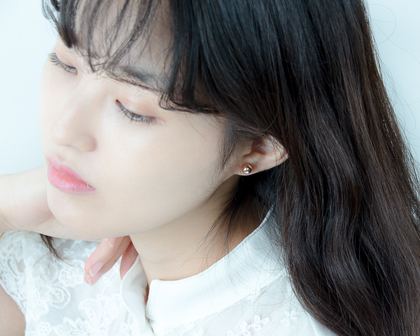 Simple earrings 14K per day 14K 14K daily 14K gold