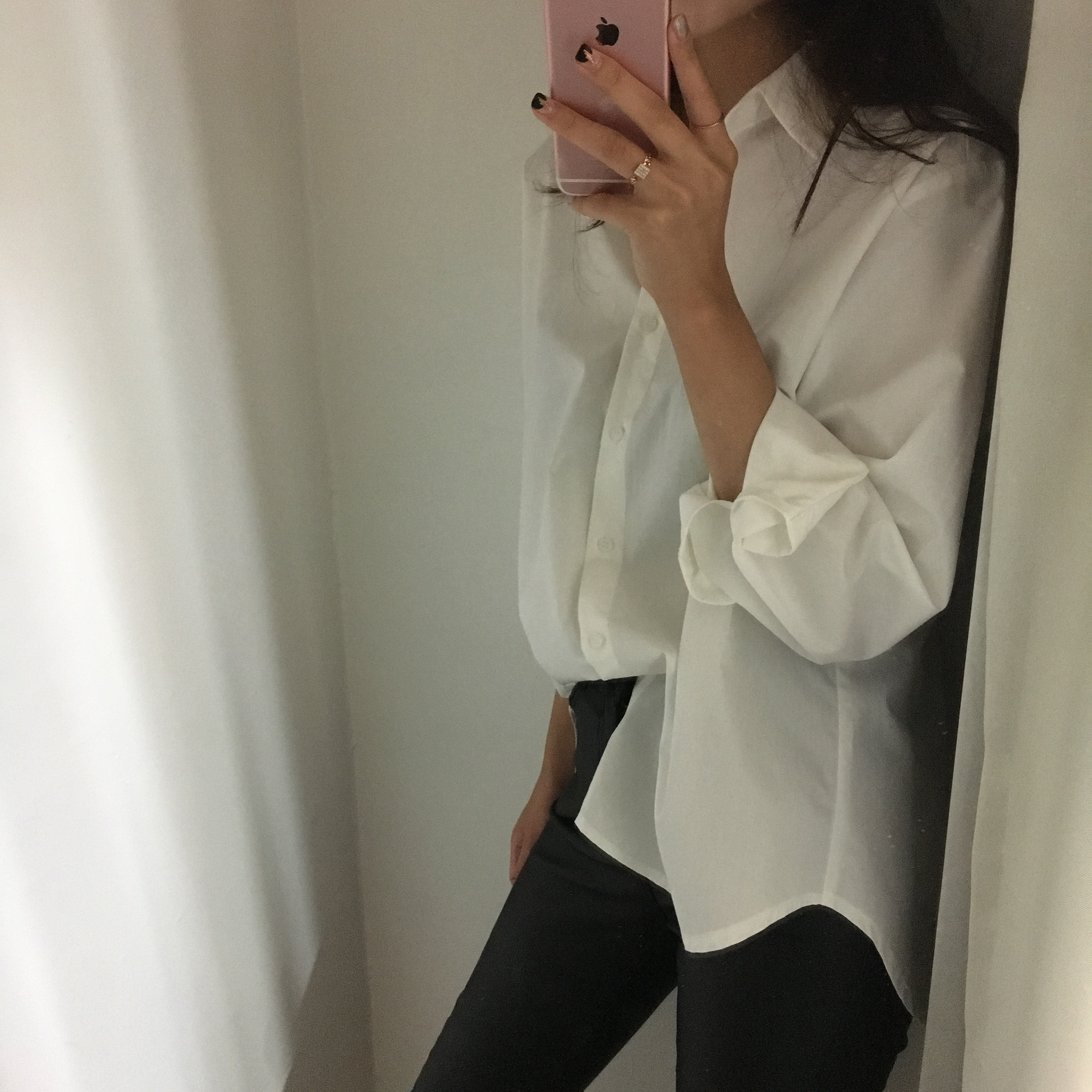 Tailored shirt 2col southern point stripe woman la