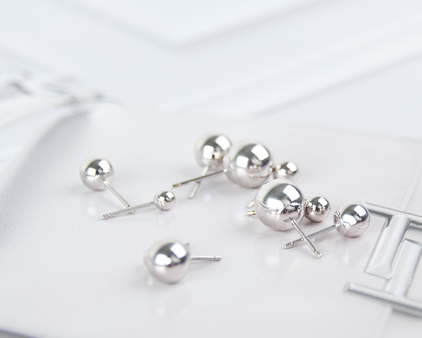 Simple earrings 14K per day 14K 14K daily 14K gold