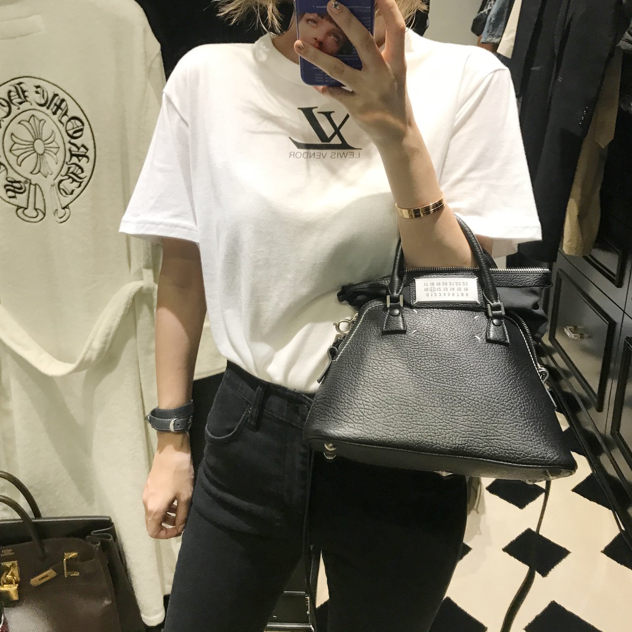 Korea Jeans Pants Square Black Skinny Jean Distroi