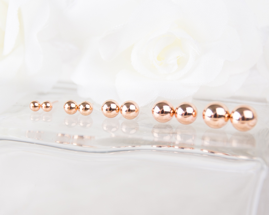 Simple earrings 14K per day 14K 14K daily 14K gold