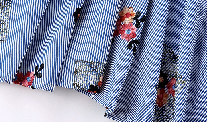 New Women Dress Flower Embroidery Fall Dress