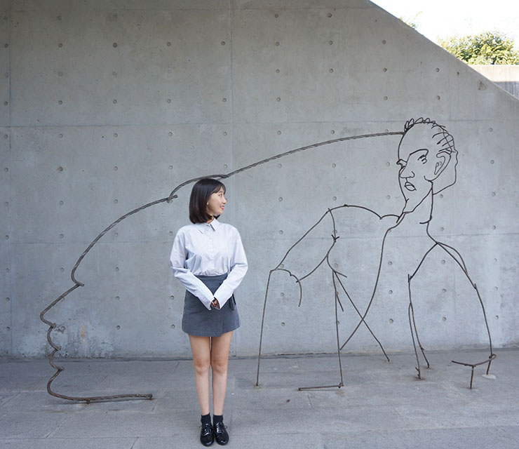 Loose-fitting striped shirt Southern Fall 3color F