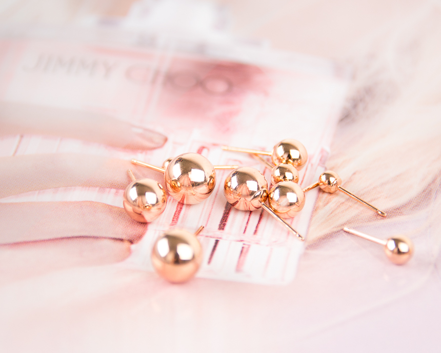 Simple earrings 14K per day 14K 14K daily 14K gold