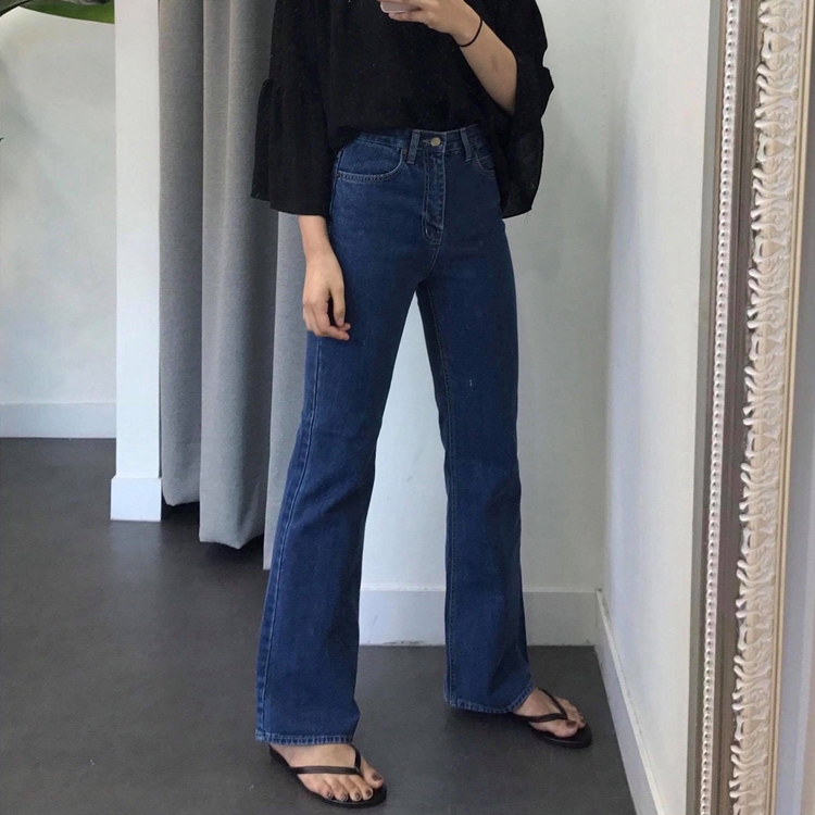 Women Jeans Pants Wide Pants High Waist Boots Cut 