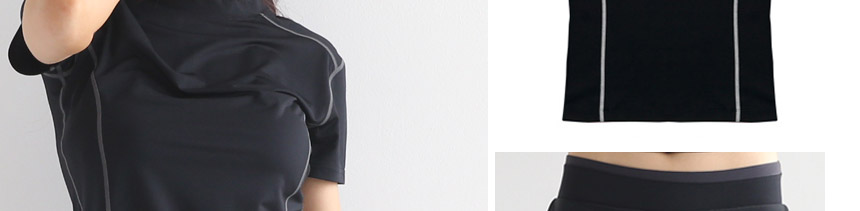 NEW YOGA SET Sports Short Sleeve T-Shorts Leggings