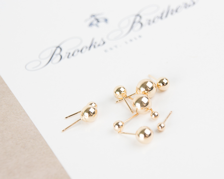 Simple earrings 14K per day 14K 14K daily 14K gold