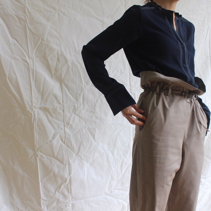 Stitch Sleeve Tops Sandro Blouse 2color Fall Women