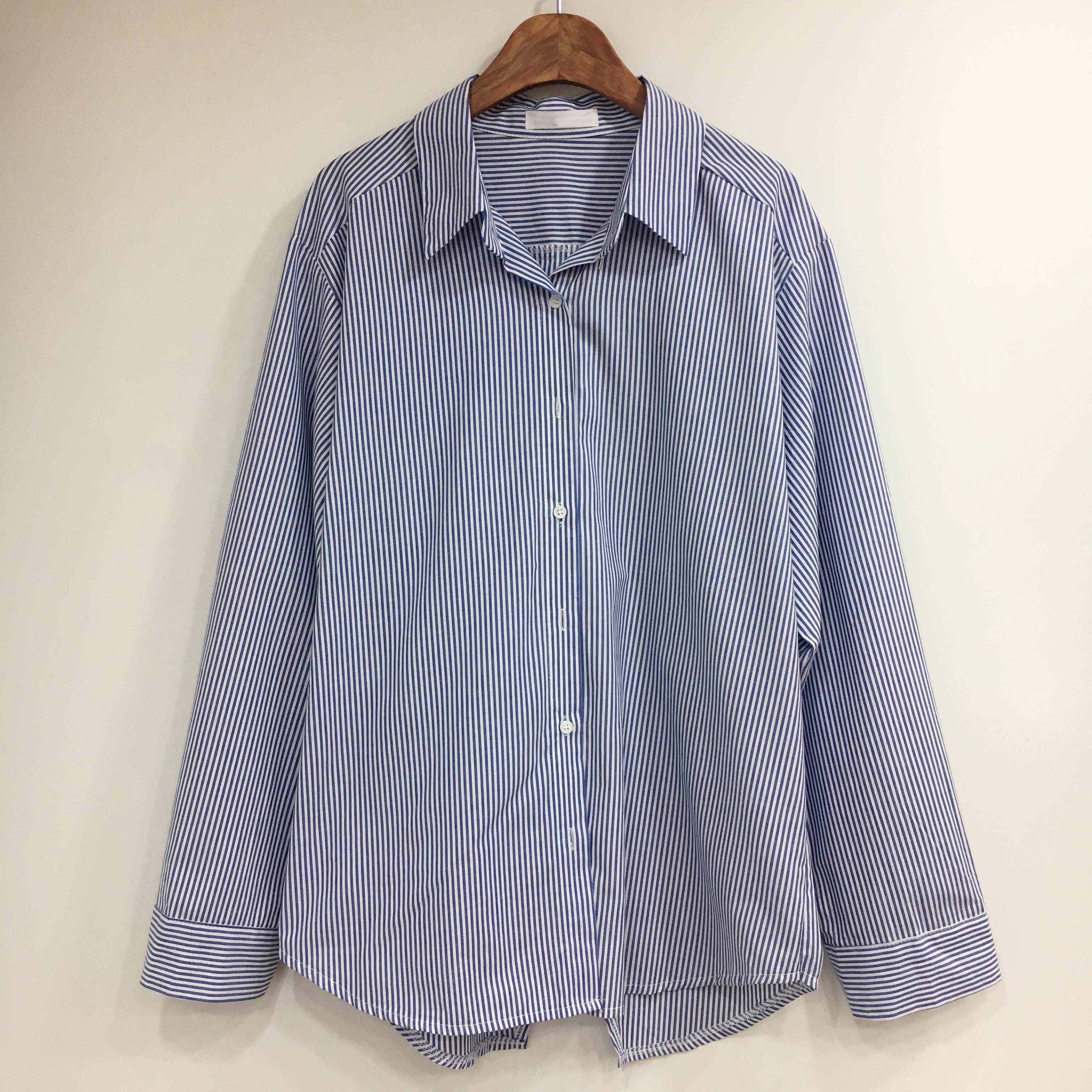 Tailored shirt 2col southern point stripe woman la