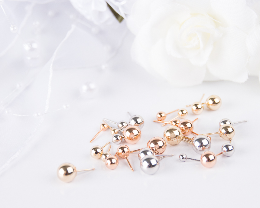 Simple earrings 14K per day 14K 14K daily 14K gold